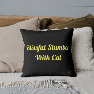 Cojín Decorativo Mascota Gato Divertido Cita Personalizada Lindo Ne