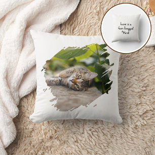 Cojín Decorativo Mascota Gato Perro Pata Foto Personalizada Día de 