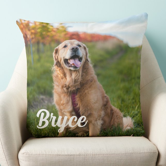 Cojín Decorativo Mascota Memorial Dog Lover Keepsake Photo (Subido por el creador)