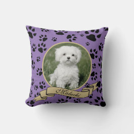 Cojín Decorativo Mascota Memorial Paw Imprimir SVG Cambia TODOS LOS