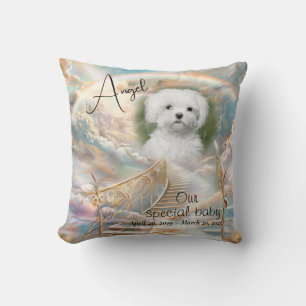 Cojín Decorativo Mascota Memorial Rainbows Bridge Golden Stairs Hea
