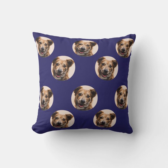 Cojín Decorativo Mascota Personalizado Foto (Anverso)