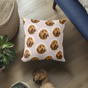 Cojín Decorativo Mascota personalizado Foto   Rosa personalizado