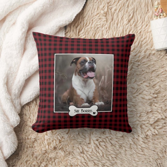 Cojín Decorativo Mascota Rustic Buffalo Check (Manta)