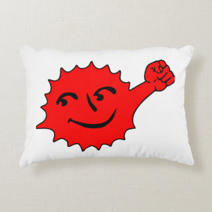 Cojín Decorativo Mascota Sol Rojo Alegre
