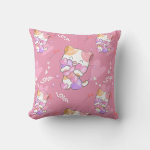 Cojín Decorativo Mascotas coloridos del patrón del gato