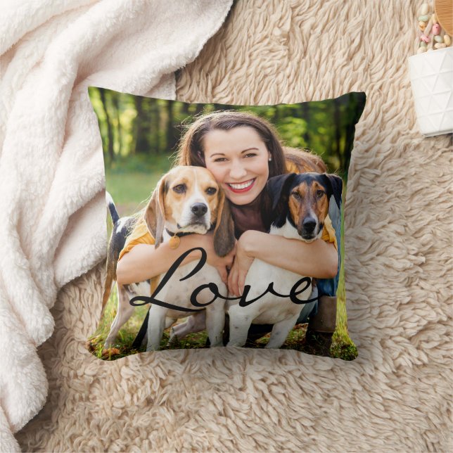 Cojín Decorativo Mascotas Foto Amor (Manta)