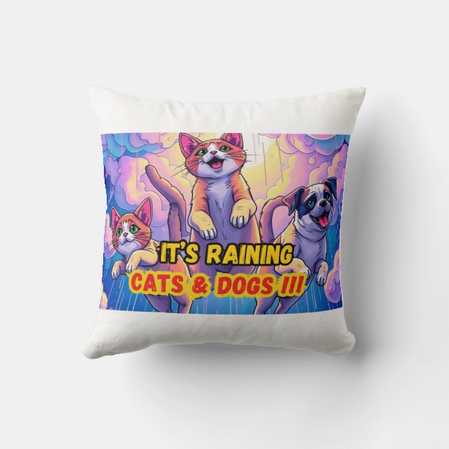 Cojín Decorativo ¡Mascotas Super Cuidados Pillow! (Reverso)
