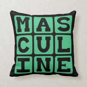 Cojín Decorativo Masculina, masculina