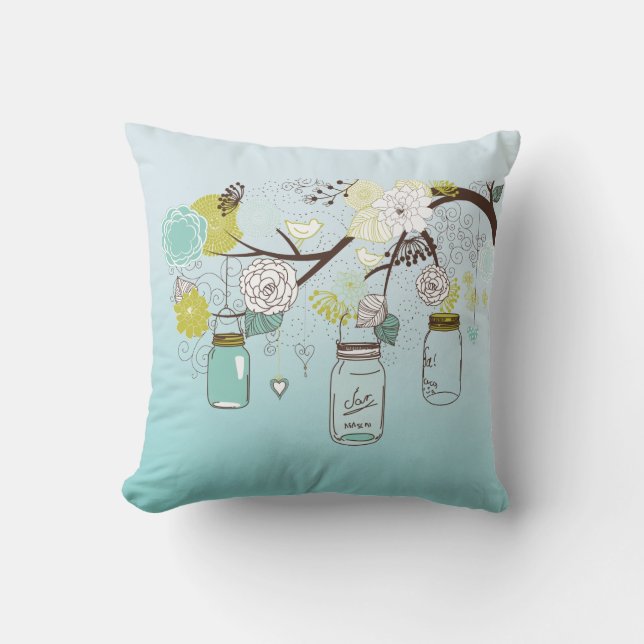 Cojín Decorativo Mason Jars Tree (Anverso)