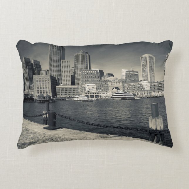 Cojín Decorativo Massachusetts, Boston, edificios Rowe's Wharf (Anverso)