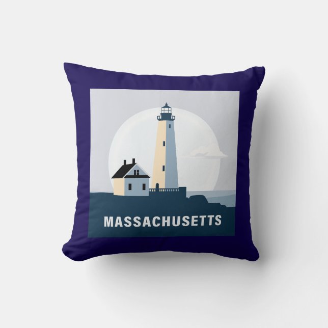Cojín Decorativo Massachusetts (Estados Unidos de América) (Anverso)