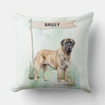 Mastiff Acuarela Perro Personalizado