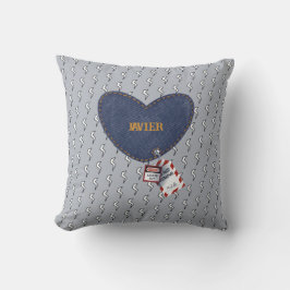 Cojín Decorativo Matanza de esposa de esposo de corazón de electris