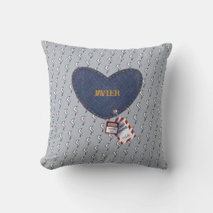Cojín Decorativo Matanza de esposa de esposo de corazón de electris