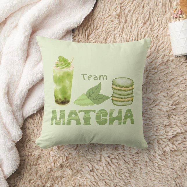 Cojín Decorativo Matcha Green Tea, Equipo Matcha (Manta)