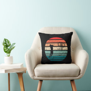 Cojín Decorativo Mate de slam jugador vintage Baloncesto