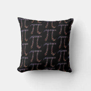 Cojín Decorativo Matemáticas de dígitos de símbolos de Pi de degrad