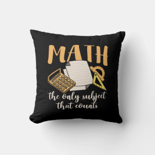 Cojín Decorativo Matemáticas Maestras El Único Asunto