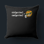 Cojín Decorativo Math Algebra Tangerine Funny Science Chiste<br><div class="desc">Math Algebra Tangerine Funny Science Chiste diseño para amantes de las matemáticas.</div>