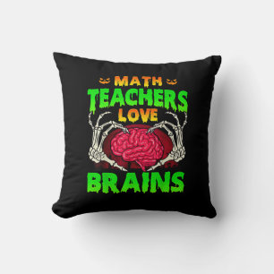 Cojín Decorativo Math Teachers Brains Skeleton Halloween