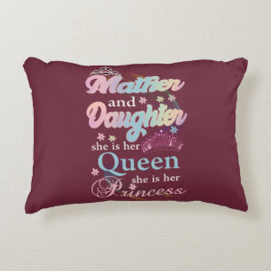 Cojín Decorativo Mather y su hija son su reina,