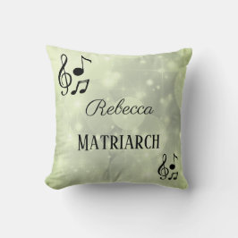 Cojín Decorativo Matriarca musical personalizada