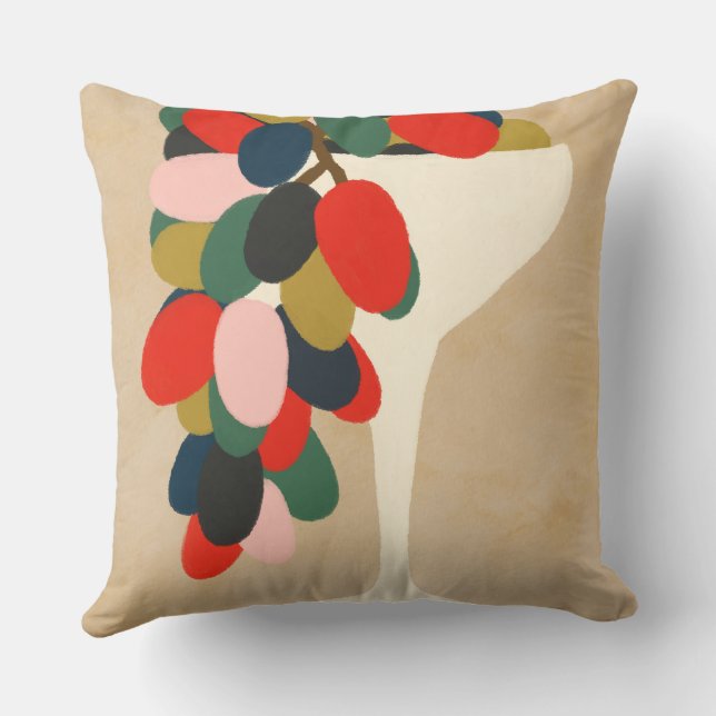 Cojín Decorativo Matriz de uvas (Reverso )