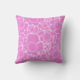 Cojín Decorativo Matriz floral abstracta (rosa suave) Arte fino
