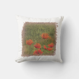 Cojín Decorativo MATTHEW 6:28 Pillow