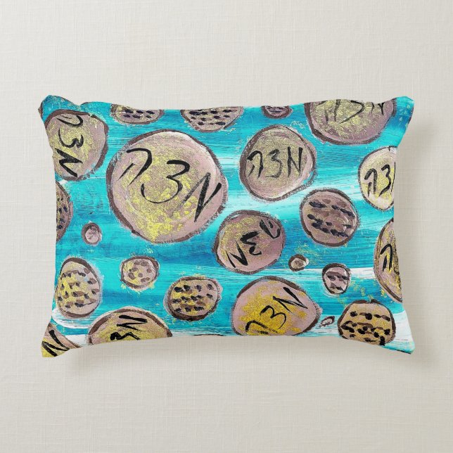 Cojín Decorativo Matzah moderno y alegre (Anverso)