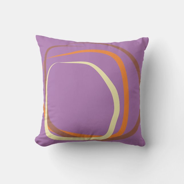 Cojín Decorativo Mauve Pillow con polvo rosa, naranja y blanco (Anverso)