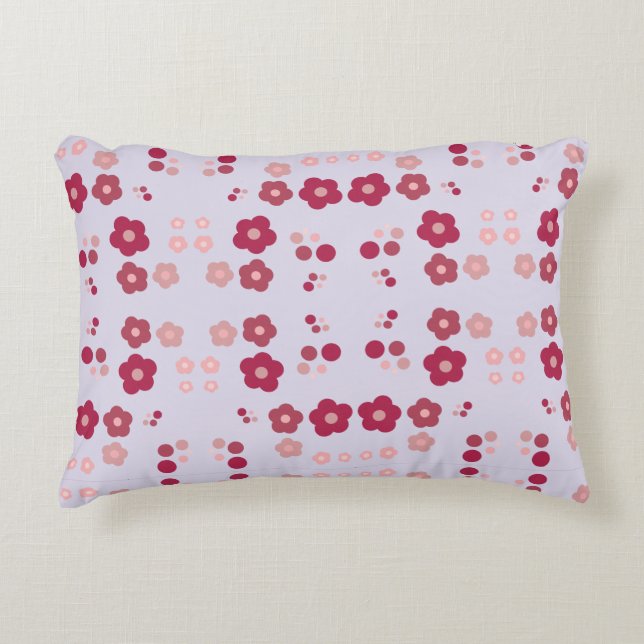 Cojín Decorativo Mauve Pink Y Raspberry (Anverso)