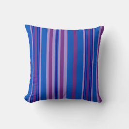 Cojín Decorativo Mauve, Púrpura, Marina, Bandas De Tumbona Azul