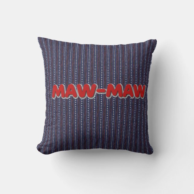 Cojín decorativo Maw-Maw (Anverso)