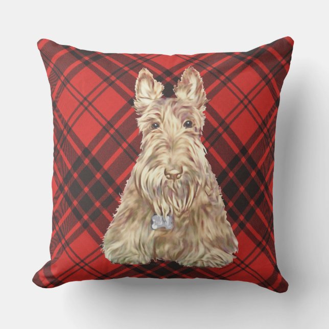 Cojín Decorativo Maxwell Tartan Scottie (Anverso)
