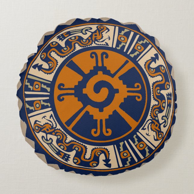 Cojín decorativo Maya de Hunab Ku (Anverso)