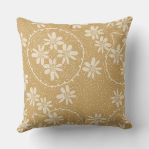 Cojín Decorativo Maz Burbujas Florales Polka Punto Salado Caramel