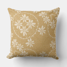 Cojín Decorativo Maz Burbujas Florales Polka Punto Salado Caramel