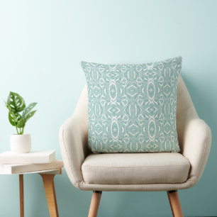 Cojín Decorativo Maz Diamond Neuro Art - Huevo pato Azul Blanco