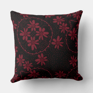 Cojín Decorativo Maz Floral Bubbles Polka Dot Negro