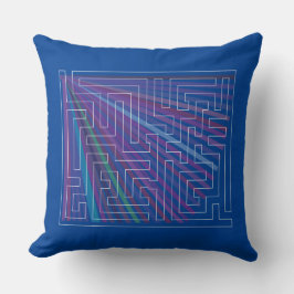 Cojín Decorativo Maze con fondo colorido