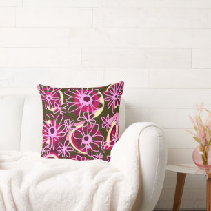 Cojín Decorativo Mazipoodles Amor Flores - Verde Magenta Rosa 2