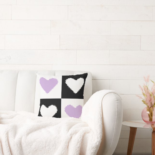 Cojín Decorativo Mazipoodles Corazón Abstracción Lilac (Sofá)