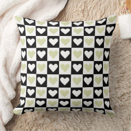 Cojín Decorativo Mazipoodles Corazón Abstracción Olive Green Mini