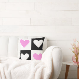 Cojín Decorativo Mazipoodles Hearts Abstracción Rosa