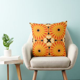 Cojín Decorativo Mazipoodles Kaleidoscope P Naranja amarillo rojo 1