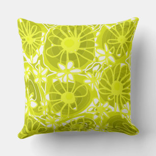 Cojín Decorativo Mazipoodles Love Flowers - Lime White