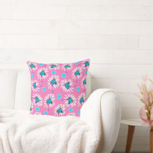 Cojín Decorativo Mazipoodles negritas mareas - Turquesa rosa
