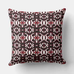 Cojín Decorativo Mazipoodles Neuro Art - Blanco Rojo Negro